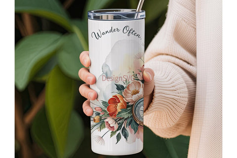 Wander Often 20oz Tumbler Design Sublimation DesignSVG 