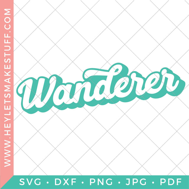 Wanderer Retro SVG SVG Hey Let's Make Stuff 