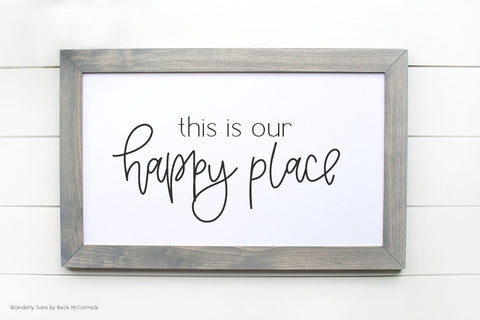 Wanderly Sans Font Beck McCormick 