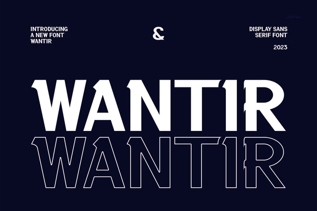 Wantir - Modern Sans Serif Font studioalmeera 