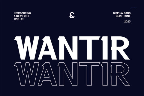 Wantir - Modern Sans Serif Font studioalmeera 