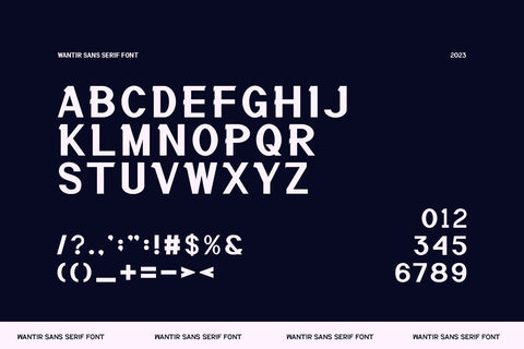 Wantir - Modern Sans Serif Font studioalmeera 