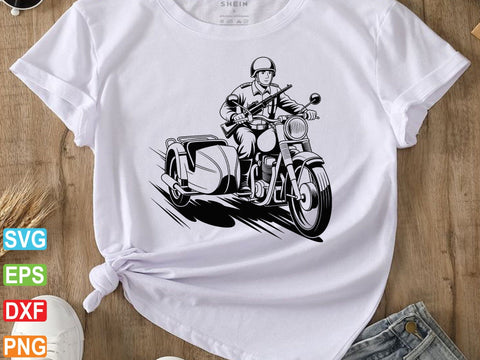 War Motorcycle SVG, War Clipart, Motorcycle Cut Files SVG Creativeart88 