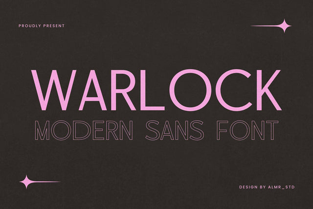 Warlock - Modern Sans Font studioalmeera 