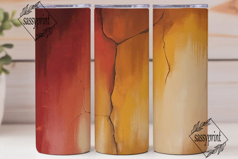 Warm Abstract Texture 20oz Tumbler Wrap Sublimation sassyprint 