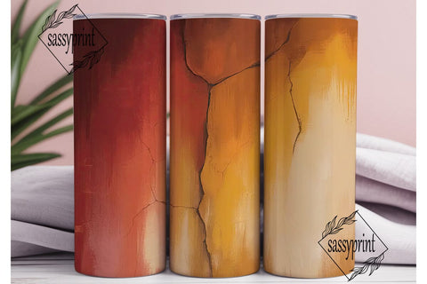 Warm Abstract Texture 20oz Tumbler Wrap Sublimation sassyprint 