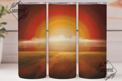Warm Autumn Hues 20oz Tumbler Wrap Sublimation sassyprint 