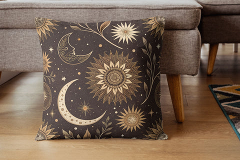 Warm Celestial Digital Paper - Midnight Starry Sky Seamless Patterns Digital Pattern FloridPrintables 