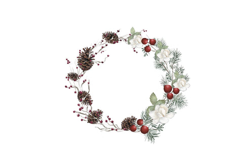 Warm Christmas Wishes Card/Project Creator JPG PNG Sublimation Willow Paige Farms 