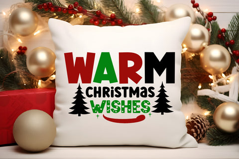 Warm christmas wishes SVG Design SVG Regulrcrative 
