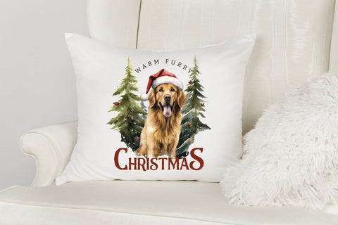 Warm Furry Christmas, Funny Dog Saying PNG Sublimation CraftLabSVG 
