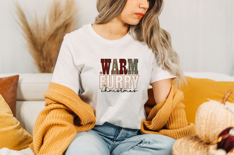 Warm Furry Christmas Sublimation SVGArt 
