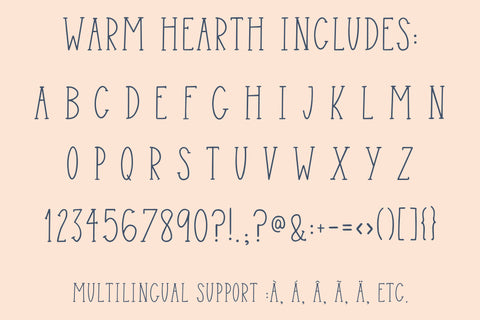 Warm Hearth, Farmhouse Handwritten Font for Cricut, Cute Handwriting Font Designing Digitals 