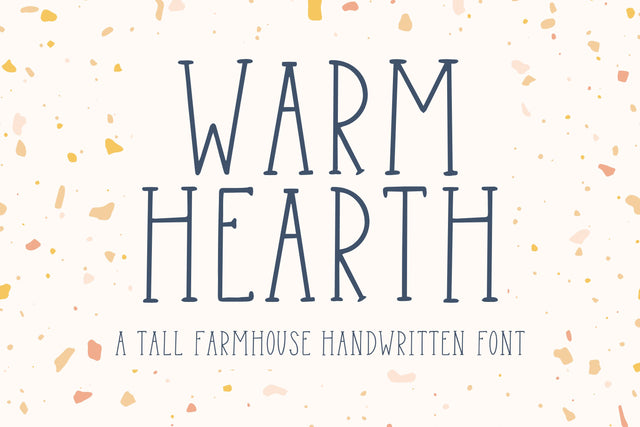 Warm Hearth, Farmhouse Handwritten Font for Cricut, Cute Handwriting Font Designing Digitals 