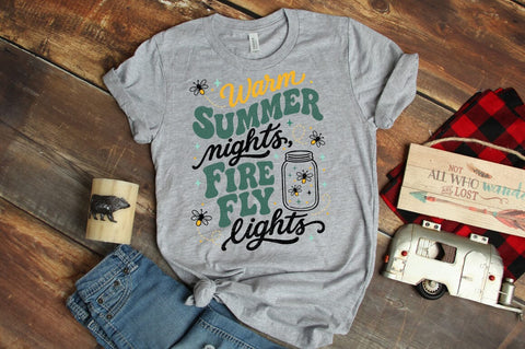 Warm Summer Nights SVG – Firefly Lights Cricut File SVG Pickled Thistle Creative 