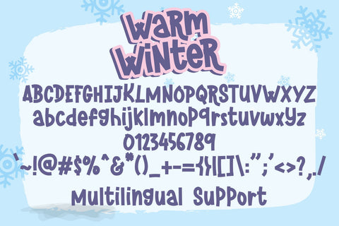 Warm Winter Font Font Dm Letter Studio 