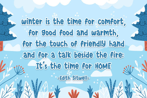 Warm Winter Font Font Dm Letter Studio 