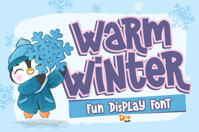 Warm Winter Font Font Dm Letter Studio 