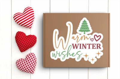 Warm winter wishes Png Sticker Design SVG Designangry 
