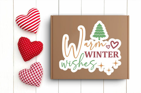 Warm winter wishes Png Sticker Design SVG Designangry 