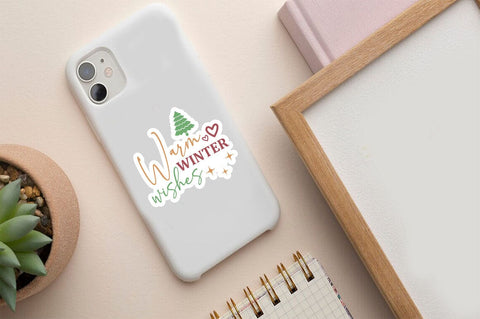 Warm winter wishes Png Sticker Design SVG Designangry 
