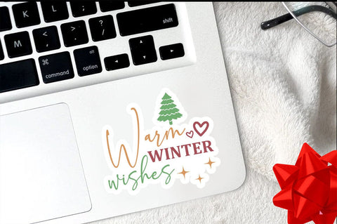 Warm winter wishes Png Sticker Design SVG Designangry 