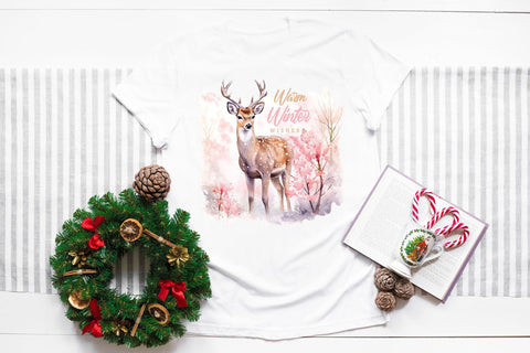 Warm Winter Wishes PNG Sublimation Sublimation CraftLabSVG 