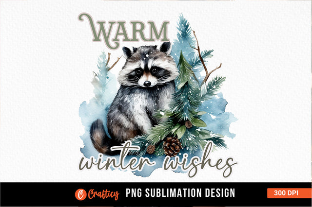 Warm winter wishes Sublimation Sublimation Designangry 