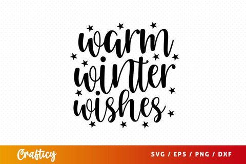 warm winter wishes Svg Design SVG Designangry 