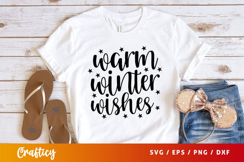 warm winter wishes Svg Design SVG Designangry 