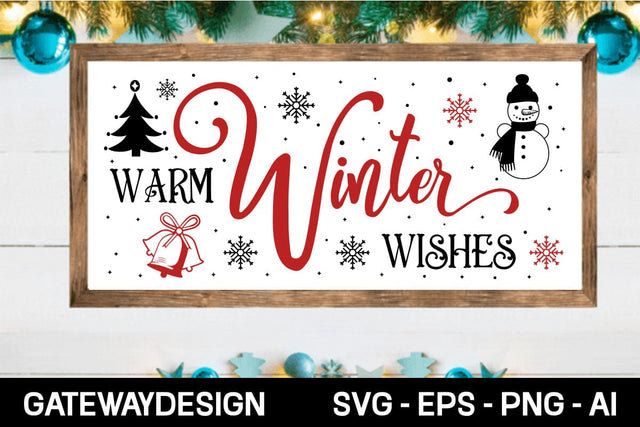 Warm Winter Wishes svg design SVG designmaster24 