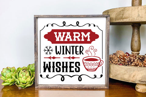 Warm winter wishes svg design SVG Regulrcrative 