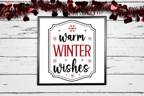 Warm winter wishes svg design SVG Regulrcrative 
