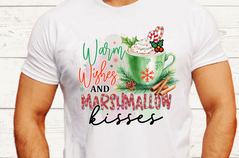 Warm Wishes and Marshmallow Sublimation Design Sublimation Regulrcrative 