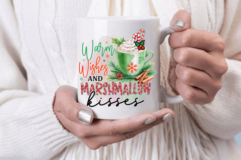 Warm Wishes and Marshmallow Sublimation Design Sublimation Regulrcrative 