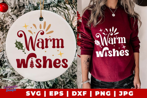 Warn Wishes SVG | Warn Wishes Sign Laser SVG | Chistmas Sign Laser SVG | Christmas Sublimation Design PNG SVG Sublimatiz Designs 