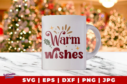 Warn Wishes SVG | Warn Wishes Sign Laser SVG | Chistmas Sign Laser SVG | Christmas Sublimation Design PNG SVG Sublimatiz Designs 