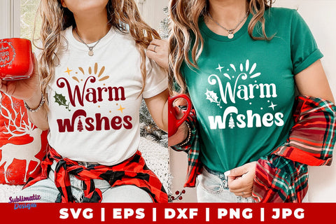 Warn Wishes SVG | Warn Wishes Sign Laser SVG | Chistmas Sign Laser SVG | Christmas Sublimation Design PNG SVG Sublimatiz Designs 