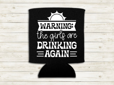 Warning Girls Drinking SVG | VIP Extended Use License SVG So Fontsy VIP Design Shop