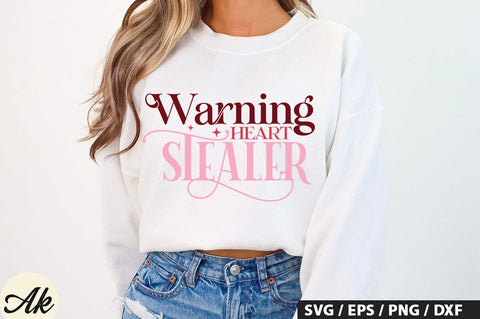 Warning heart stealer SVG Design SVG akazaddesign 