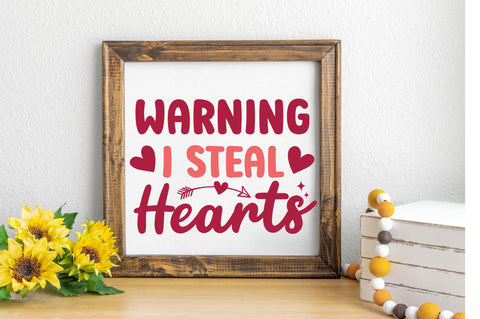 Warning i steal hearts svg Design SVG Regulrcrative 