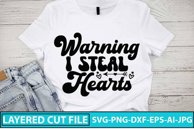 Warning I Steal Hearts SVG SVG Syaman 