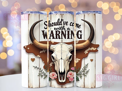 Warning Tumbler Wrap, Funny Tumbler Design, 20oz Sublimation, Humorous Drinkware, Quirky Tumbler Wrap, Unique Gift Idea, Sassy Tumbler Design Sublimation SvggirlplusArt 