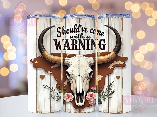 Warning Tumbler Wrap, Funny Tumbler Design, 20oz Sublimation, Humorous Drinkware, Quirky Tumbler Wrap, Unique Gift Idea, Sassy Tumbler Design Sublimation SvggirlplusArt 
