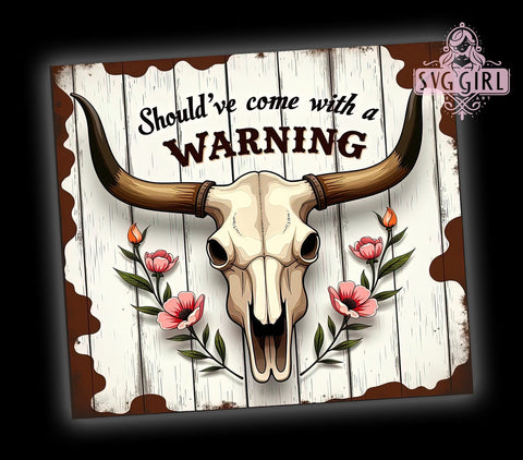 Warning Tumbler Wrap, Funny Tumbler Design, 20oz Sublimation, Humorous Drinkware, Quirky Tumbler Wrap, Unique Gift Idea, Sassy Tumbler Design Sublimation SvggirlplusArt 