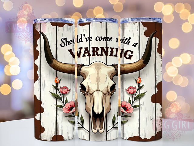 Warning Tumbler Wrap, Funny Tumbler Design, 20oz Sublimation, Humorous Drinkware, Quirky Tumbler Wrap, Unique Gift Idea, Sassy Tumbler Design Sublimation SvggirlplusArt 