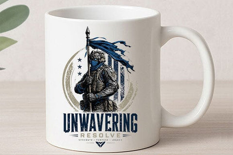 Warrior Mindset PNG Unwavering Resolve Motivational POD Design SVG BillahCrafts 