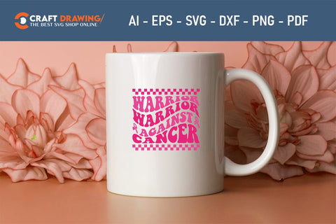 Warrior Warrior Against Cancer Breast Cancer SVG, Pink Awareness Ribbon Svg, Heal Cancer Svg, Cancer Awareness Svg, Fight Cancer Svg, Cancer, Svg Files For Cricut SVG Debashish Barman 