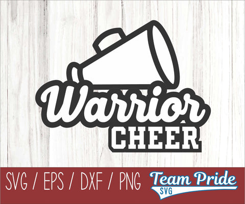 Warriors Cheer SVG Digital Download Printable - SVG, EPS, DXF, PNG SVG Team Pride SVG 