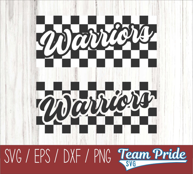 Warriors Retro Team Design SVG Digital Download Printable - SVG, EPS, DXF, PNG SVG Team Pride SVG 